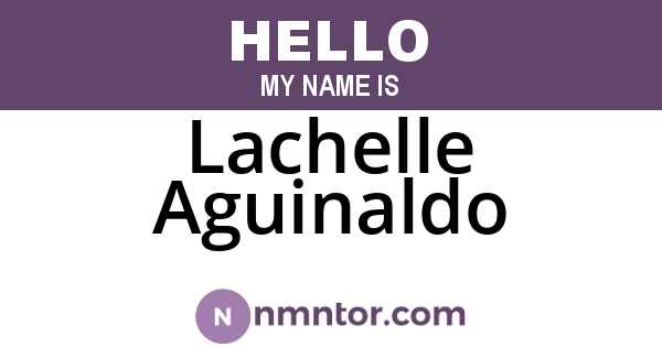 Lachelle Aguinaldo