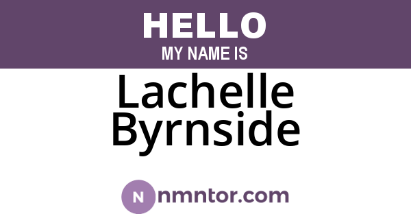 Lachelle Byrnside