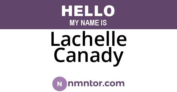 Lachelle Canady