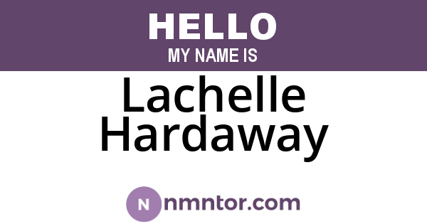 Lachelle Hardaway