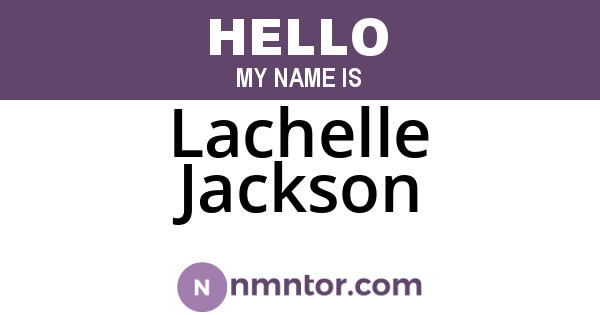 Lachelle Jackson