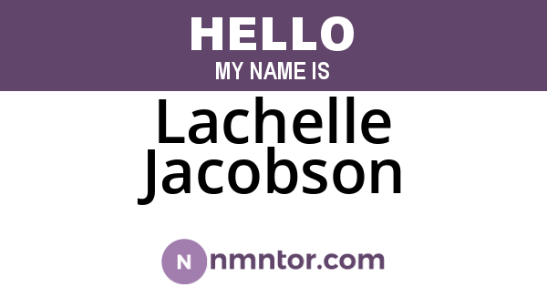 Lachelle Jacobson