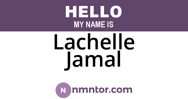Lachelle Jamal