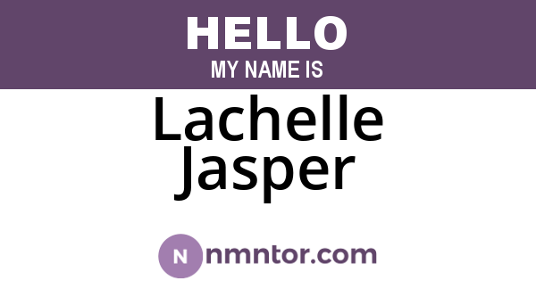 Lachelle Jasper