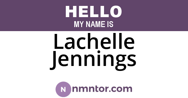 Lachelle Jennings