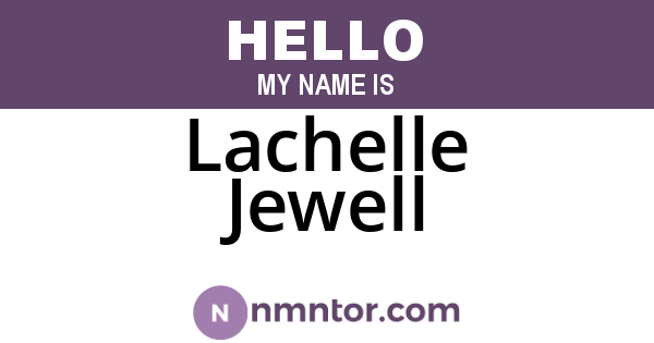 Lachelle Jewell