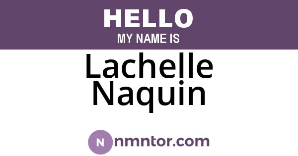 Lachelle Naquin