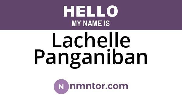 Lachelle Panganiban
