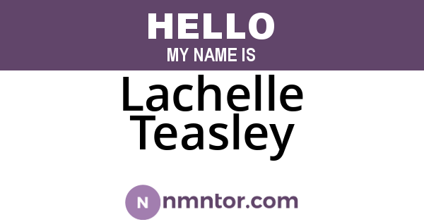 Lachelle Teasley