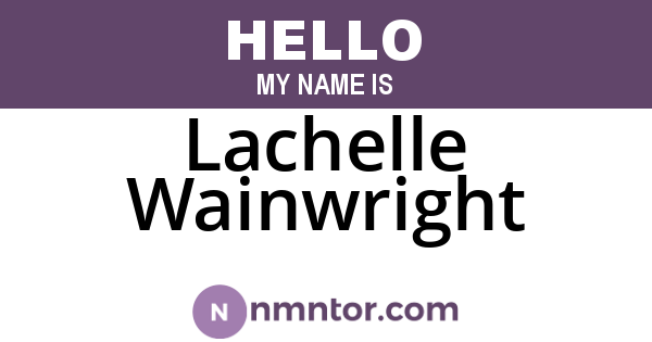 Lachelle Wainwright