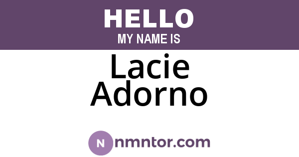 Lacie Adorno