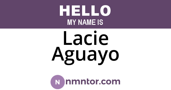 Lacie Aguayo