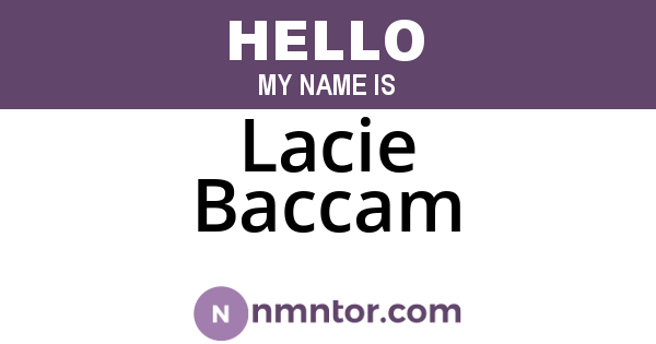 Lacie Baccam