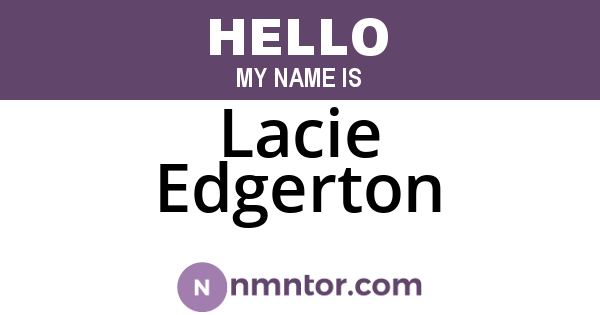 Lacie Edgerton