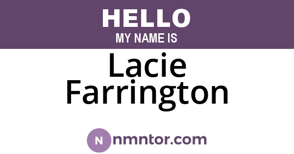 Lacie Farrington
