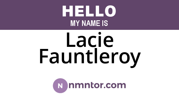 Lacie Fauntleroy