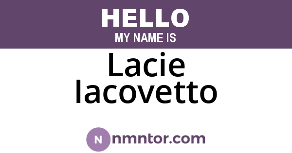 Lacie Iacovetto
