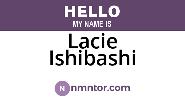 Lacie Ishibashi