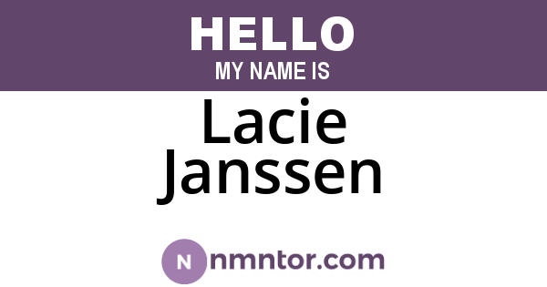 Lacie Janssen
