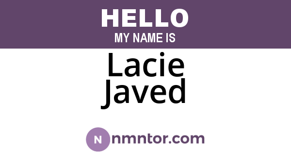 Lacie Javed