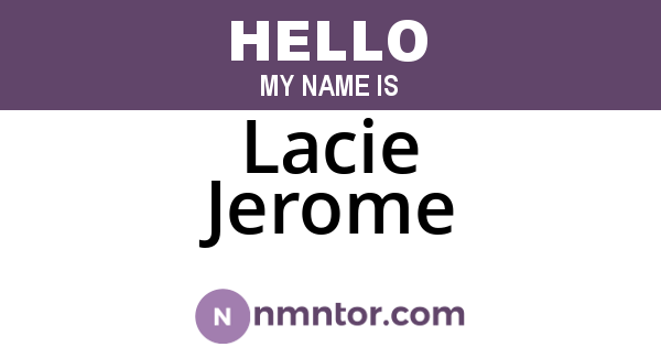 Lacie Jerome
