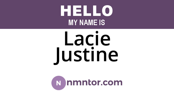 Lacie Justine