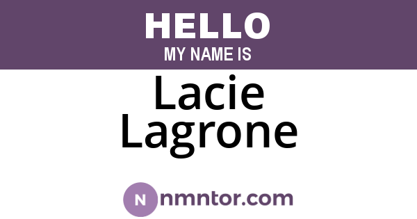 Lacie Lagrone