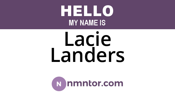 Lacie Landers