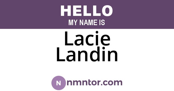 Lacie Landin