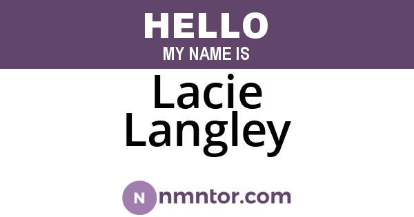Lacie Langley