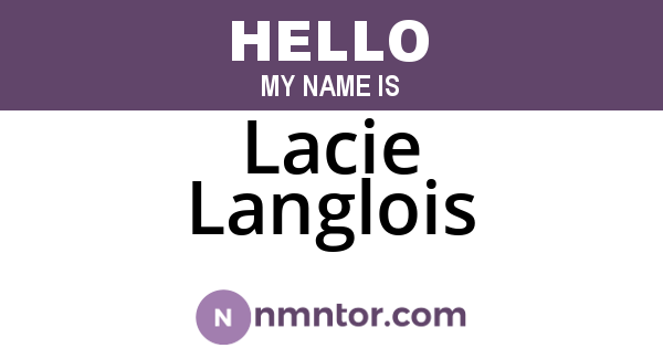 Lacie Langlois