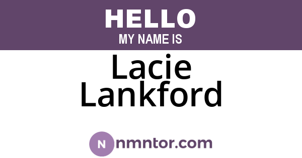 Lacie Lankford