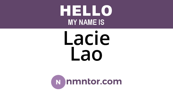 Lacie Lao