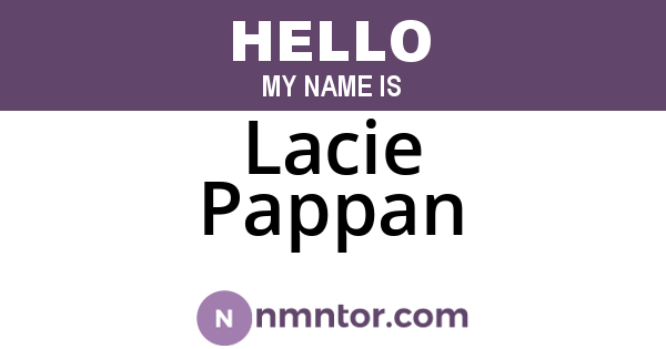 Lacie Pappan