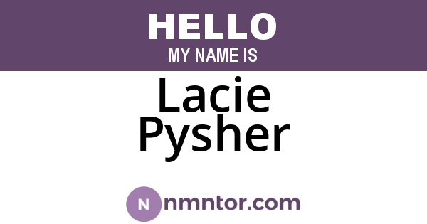 Lacie Pysher