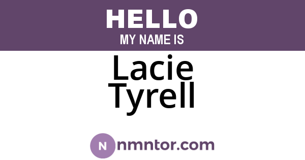 Lacie Tyrell