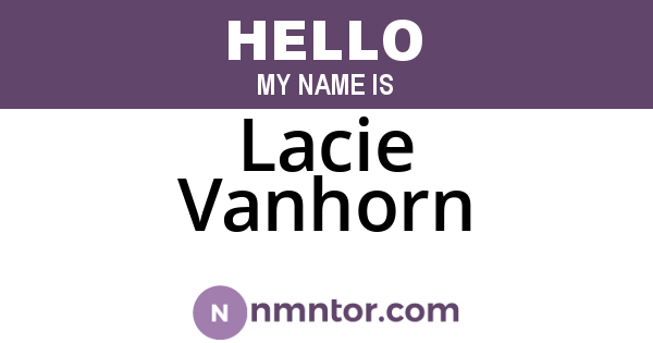 Lacie Vanhorn