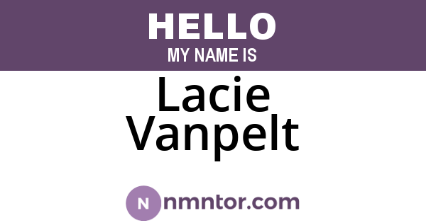 Lacie Vanpelt