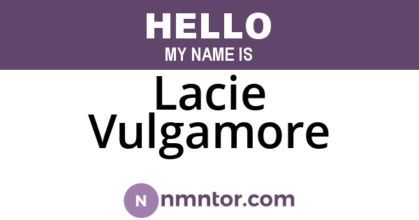 Lacie Vulgamore
