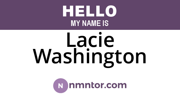 Lacie Washington