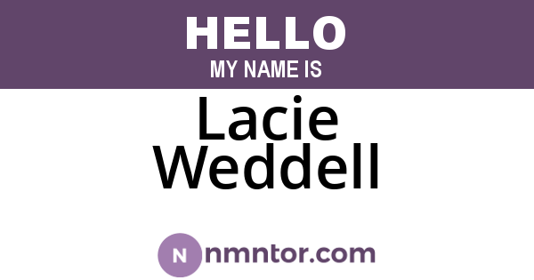 Lacie Weddell