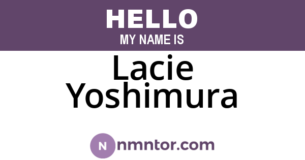 Lacie Yoshimura