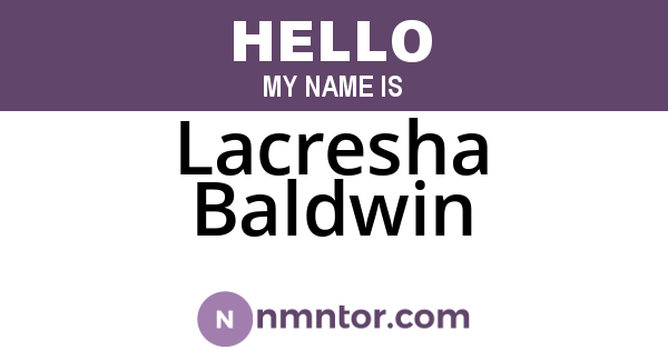 Lacresha Baldwin