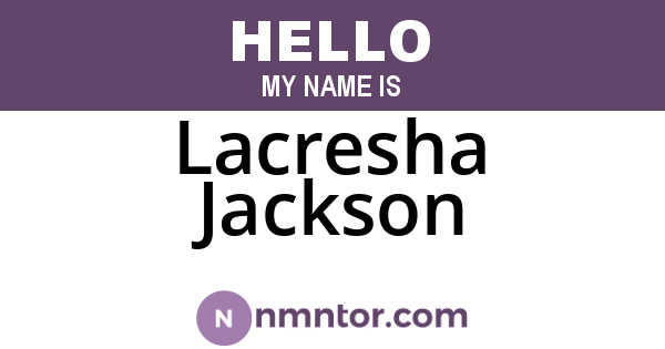 Lacresha Jackson