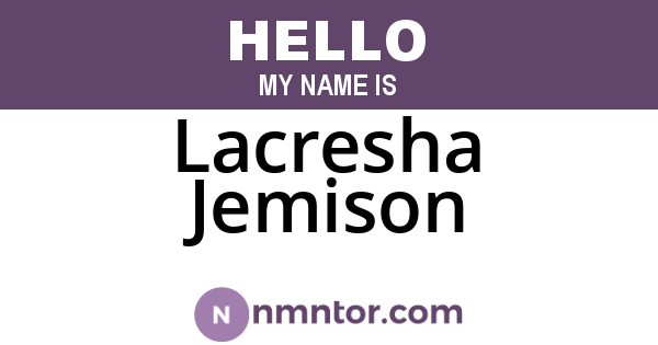 Lacresha Jemison