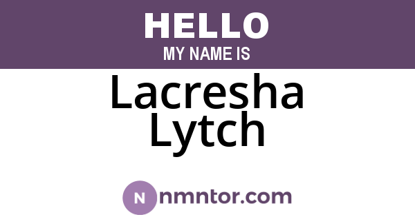Lacresha Lytch