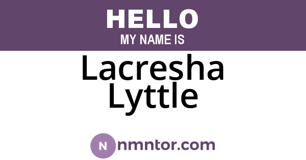 Lacresha Lyttle