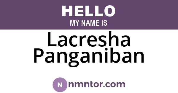 Lacresha Panganiban