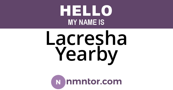 Lacresha Yearby