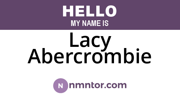 Lacy Abercrombie